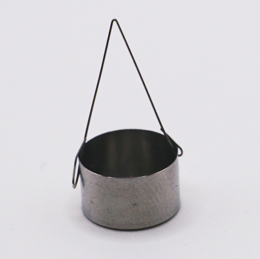 10mm Stainless Steel Deep Metal Sample Pan (with Handle)